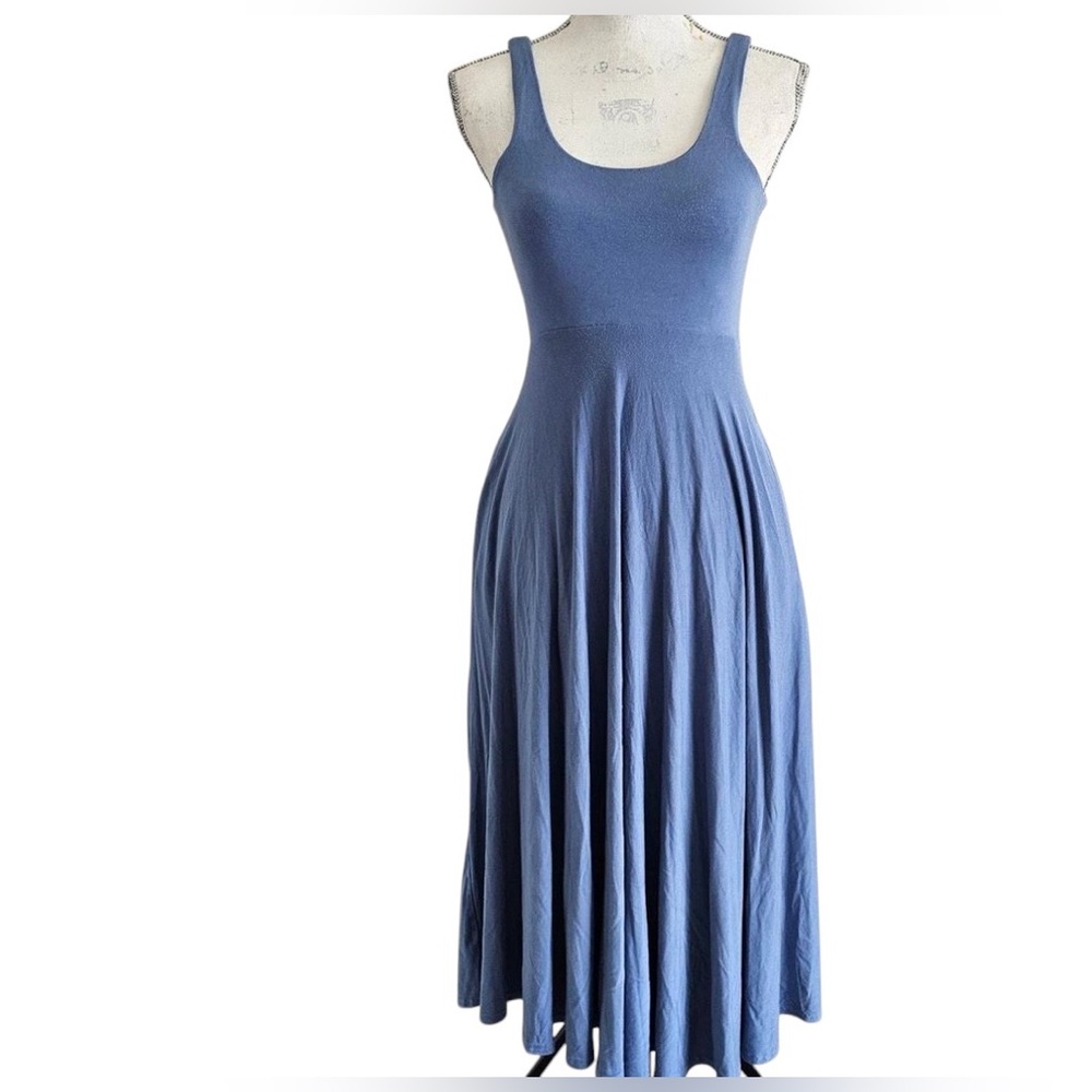 Athleta Santorini Midi Dress in Cottage Blue Size S